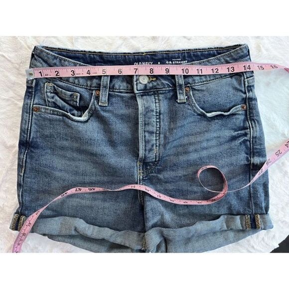 Old Navy High Rise Denim Shorts Size 6 - Picture 3 of 6